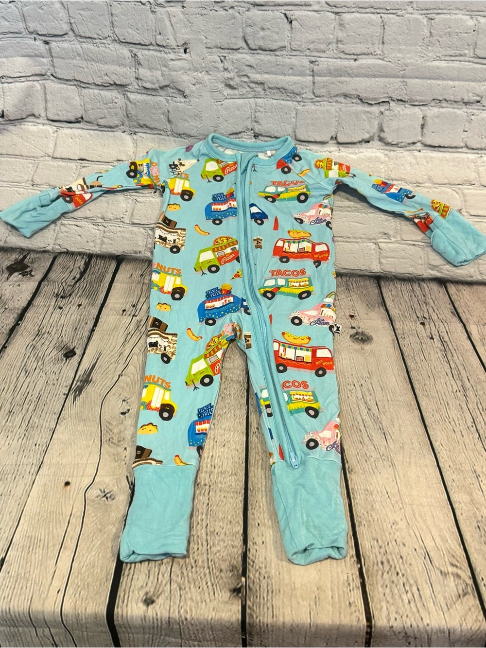 Kiki & Lulu Food Trucks Bamboo Zippie Romper